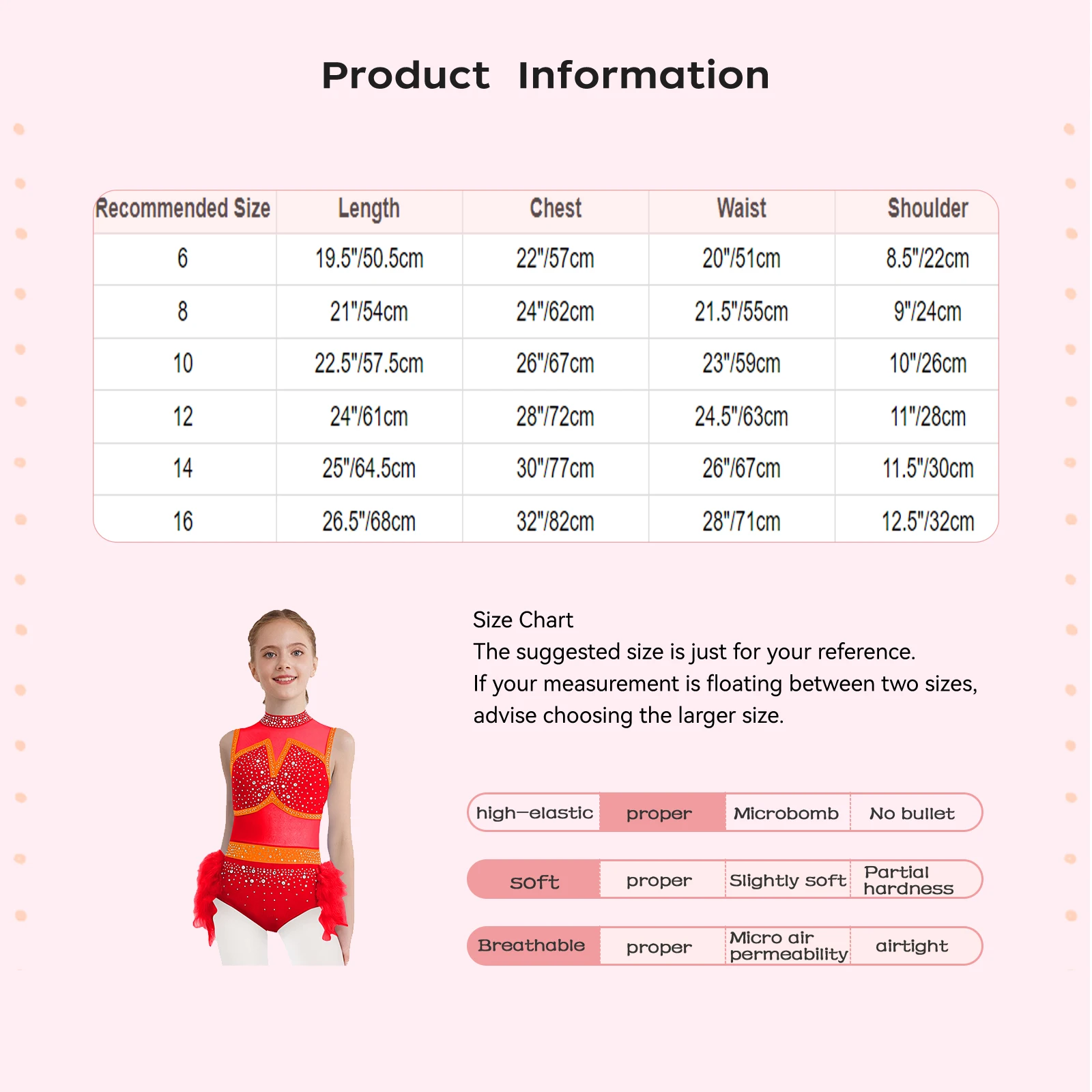 Kids Girls Jazz Latin Ballet Dance Leotard Cutout Back Rhinestones Unitard+Feather Briefs Skirt for Figure Skating Performance