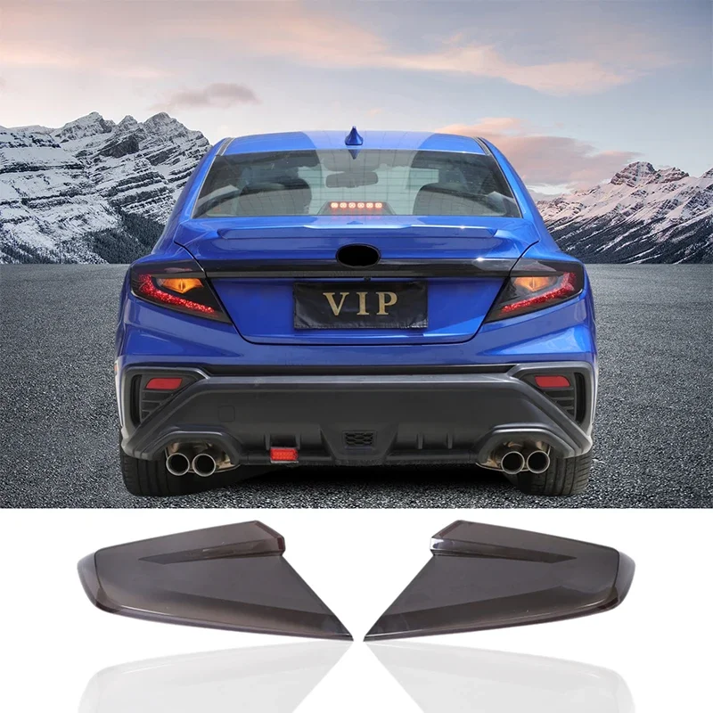 For Subaru WRX 2022-2024 ABS Blackened Car Tail Light Black Shell Tail Light Trim Cover Sticker Car Accessories