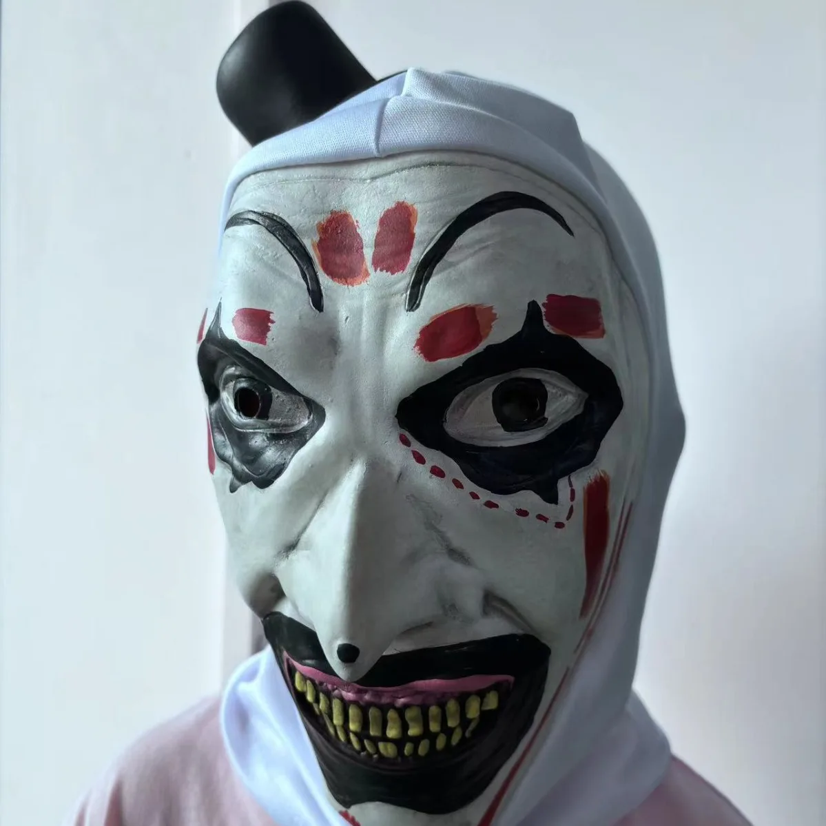 

2025 New Mask Hood Halloween Independent Station Explosion Costume Party Horror Props Cos