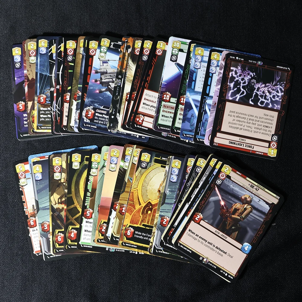 SW Star Wars Tarjetas proxy ilimitadas Tarjeta regular UNIDAD DE EVEN AGRALIZACIÓN Tecnología Agresión Overhelming Barrage Tarjetas versión en inglés.