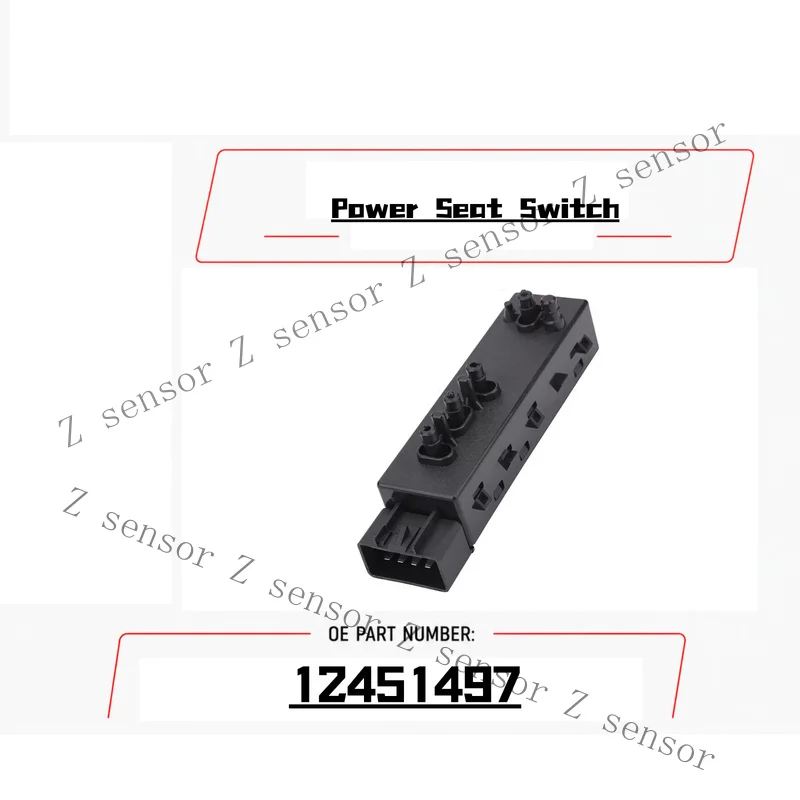 Z+ Power Seat Switch 12451497 For Chevrolet Traverse Silverado 1500/2500 2009-2017