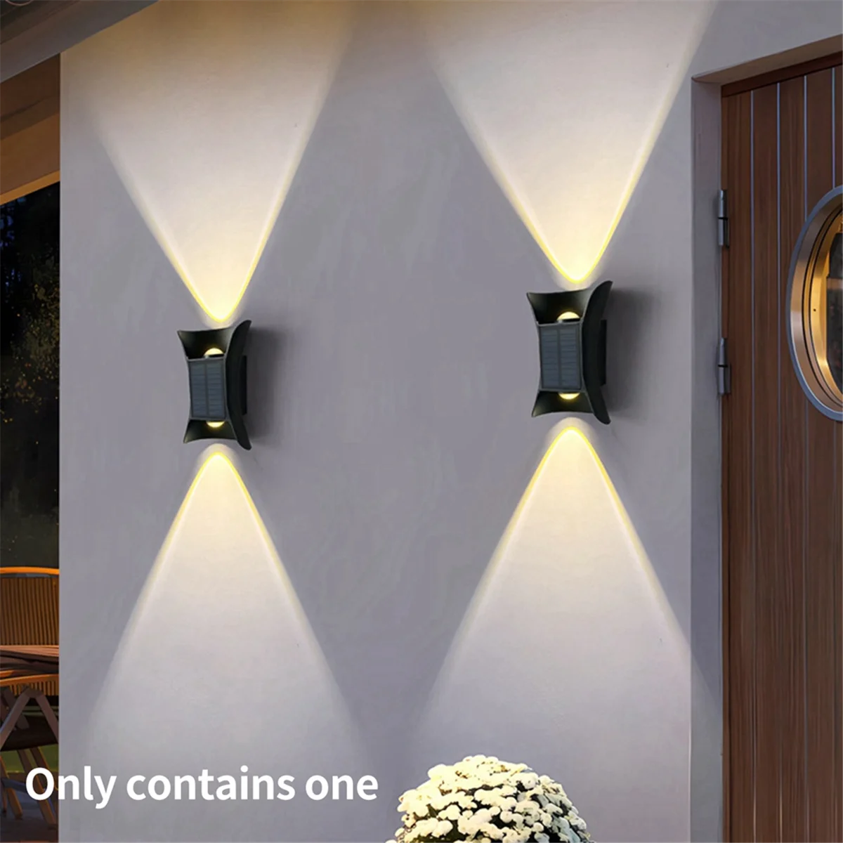 Lámpara de pared LED con detección de cuerpo Solar N18R, decoración familiar, luz de pared, Patio, pasillo, lámpara de pared Exterior