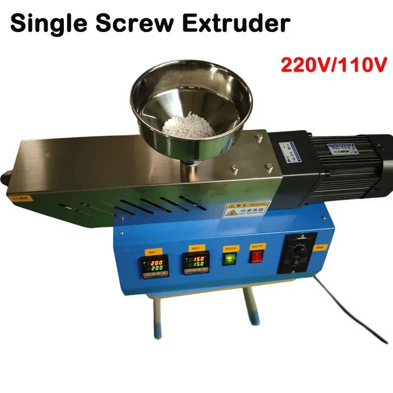 

Single Screw Extruder Laboratory Plastic Extruder Machine Polymer Molding Crusher Traction Water Tank ABS Extrusion