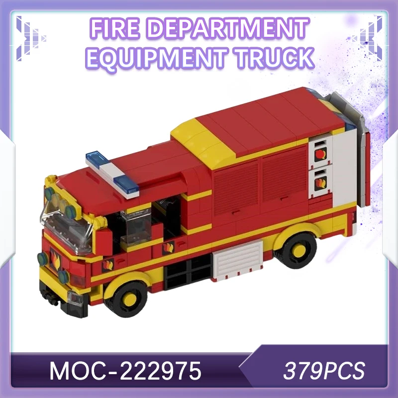 

379PCS Fire Department Equipment Truck Building Block Model Brick Set Creative Gifts High-quality Desktop Decoration MOC-222975
