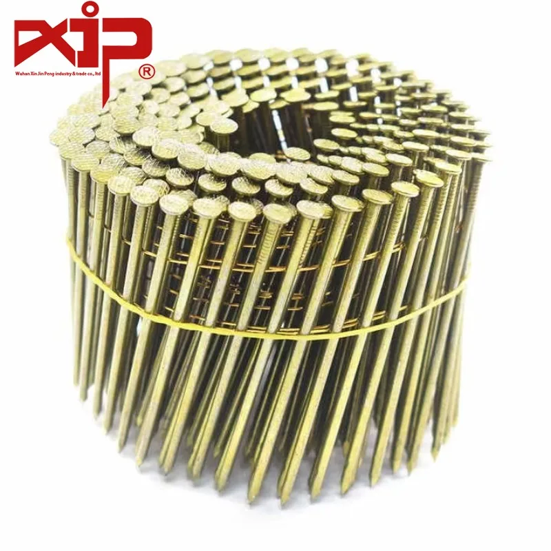 

100mm Pallet Coil Nail Iron Wire Coil Nails Polished Common Wire Nails for Pneumatic Nailer Wooden Pallets Coil Roofing Nail