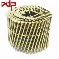 100mm Pallet Coil Nail Iron Wire Coil Nails  Polished Common Wire Nails for Pneumatic Nailer Wooden Pallets Coil Roofing Nail