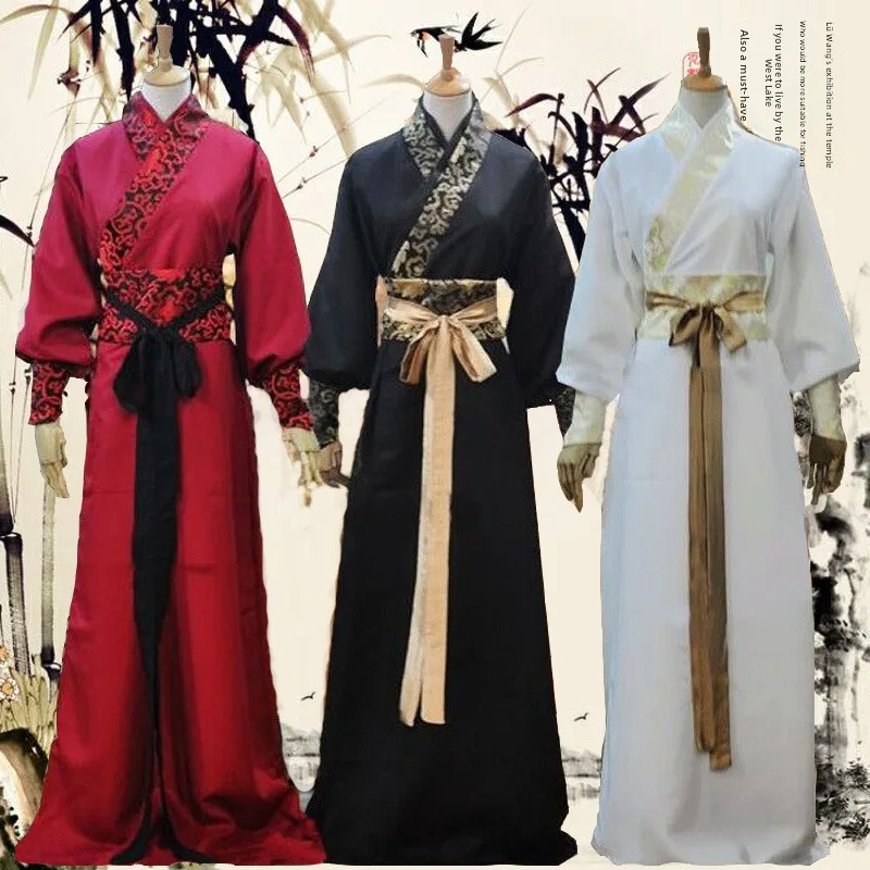 Traditional Chinese Ancient Tang Costume Graduation Photography Stage Performance Outfit Men's Women's Hanfu Martial Arts Stu...