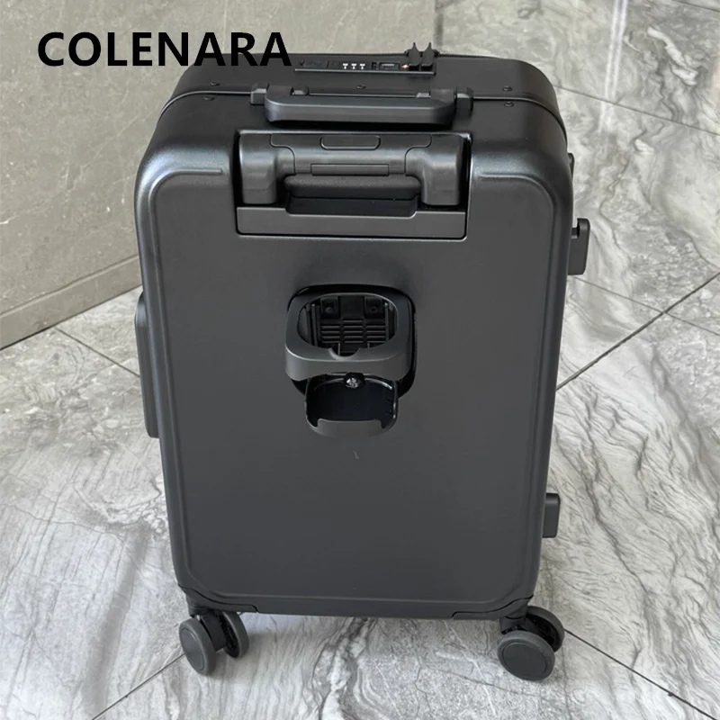 

COLENARA High-quality 20-inch Suitcase Men's Business Boarding Box 24" Large-capacity Luggage Wheeled Travel Bag Rolling Luggage