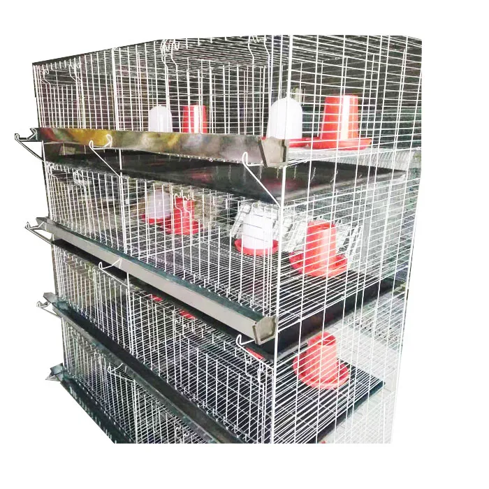 

Cheap Price H-Shaped Four-layer Cold-Galvanized Material Chicken Broiler Cage for Farm Use