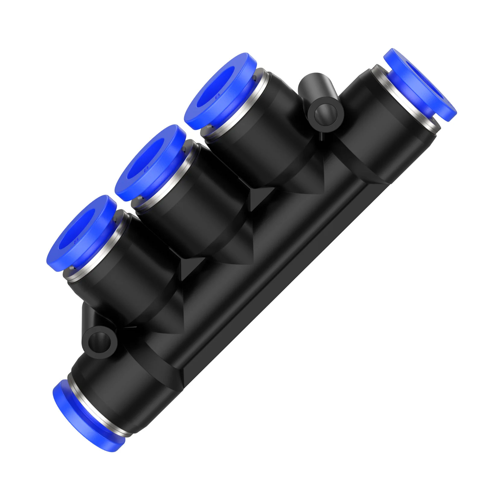 1/10/50pcs PK pneumatic connector plastic 5-way variable diameter water pipe connector quick-plug air distributor 4/6/8/10/12mm