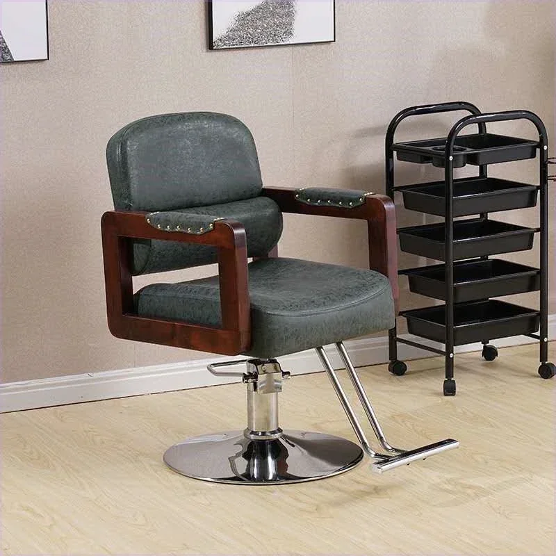 Schoonheidsspecialiste Metalen Kappersstoelen Stylist Moderne Cosmetische Kapperskappersstoelen Ergonomische Silla De Barbero Salonapparatuur