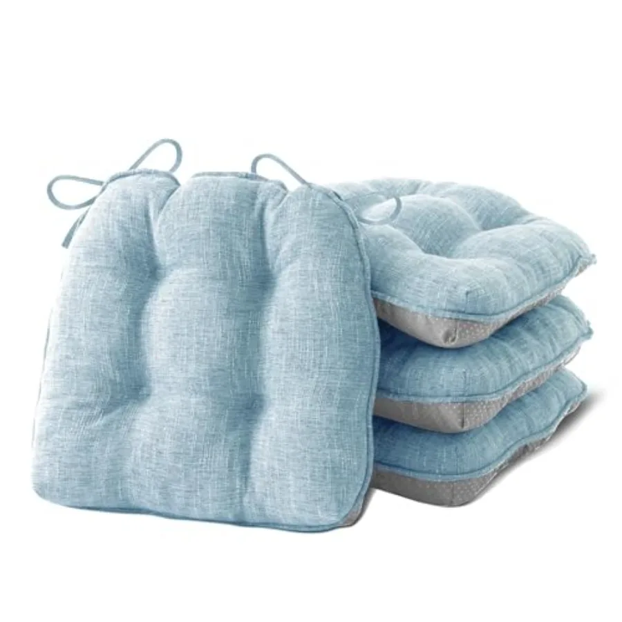 

Chair Cushions for Dining Chairs Set of Kitchen Chair Cushions with Ties and Non Slip Backing Tufted Memory Foam Seat Cushion P