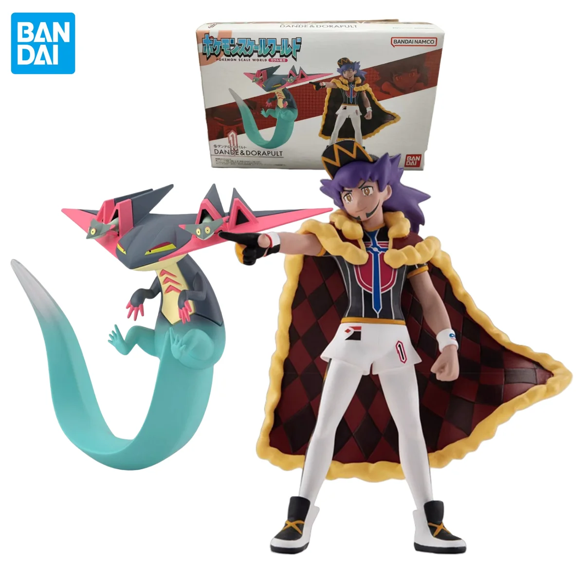 W magazynie BANDAI oryginalny Pokemon SCALE WORLD Galar Region Dande Leon Dragapult figurki Anime zabawki prezent Model kolekcjonerski