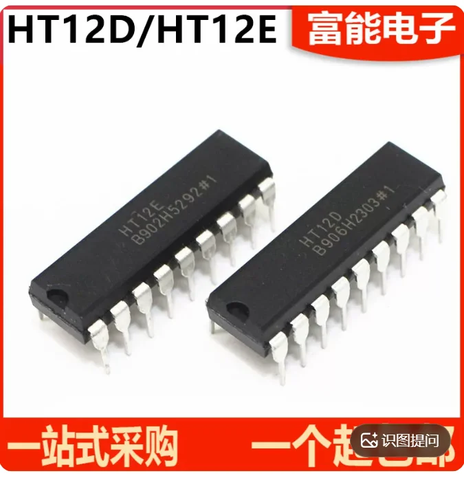 1pair IC Remote Decoder Encoder Pair  HT-12E HT12E +  HT-12D HT12D
