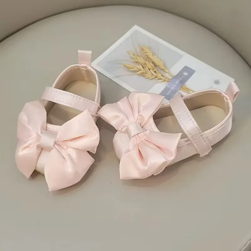 أحذية ماري جين مناسبة للربيع والخريف من القماش الناعم للفتيات الصغيرات من عمر 0 إلى 3 أشهر، تتميز بمادة البولي يوريثان والتصميم #3