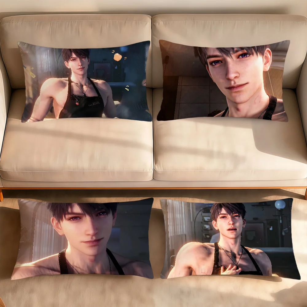 Caleb apron love and deepspace cushion cover Rectangle Pillowcover Home Sofa living Room Dorm bedside hogar Pillowcase gift
