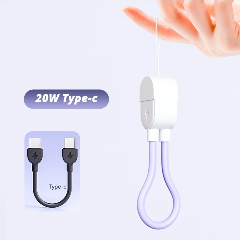 

J6PA Travel Friendly USB C To USB C Кабельный кабельный кабель 60 Вт Высокая прочность на кабель 60 Вт.