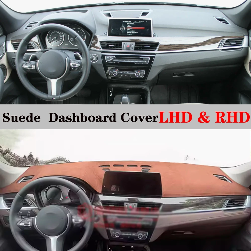 For BMW X1 F48 2016 2017 2018 2019 2020 -2022 Accessories Suede Dashboard Cover Instrument Panel Dash Mat Dashmat Protective Pad
