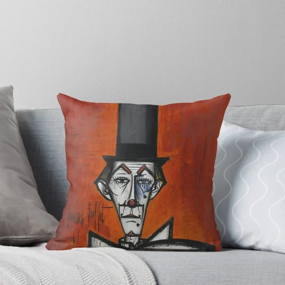 Tete de Clown - Bernard Buffet Throw Pillow Cushion Cover Cushions For Children Pillowcases Bed Cushions pillow