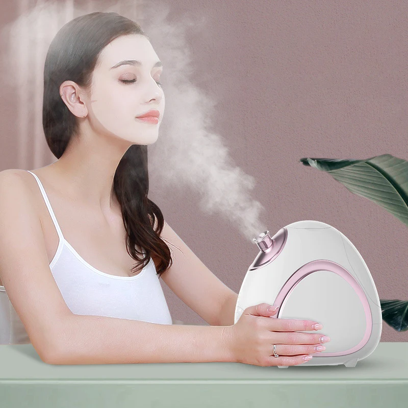 Hot and Cold Rotatable Face Steamer Vaporizer Steaming Facial Steamer Machine Facial Beauty Sauna Spa Device
