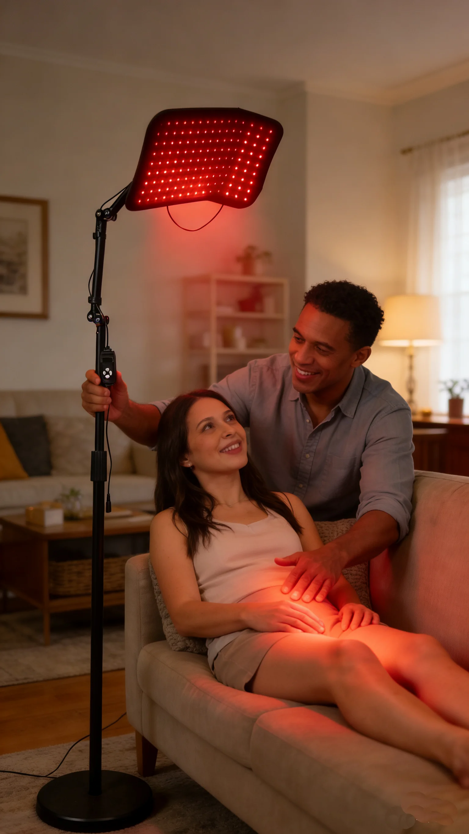 

Red Light Therapy Body Care Set 660nm + 850nm wavelengths Four modes with six timer settings Assists in rejuvenation and repair