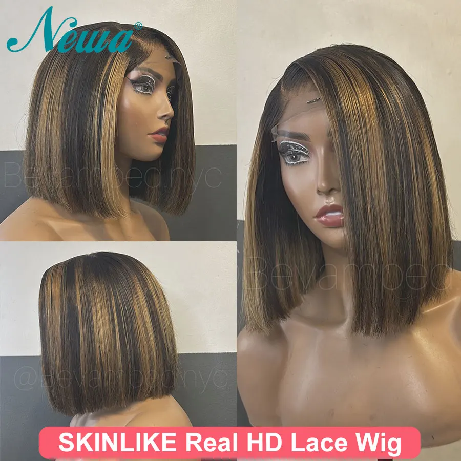 

Highlight HD Lace Bob Wig Human Hair Glueless 5x5/6x6 HD Lace Closure Wig Pre Plucked 13x6 HD Lace Frontal Wigs Bleached Knots