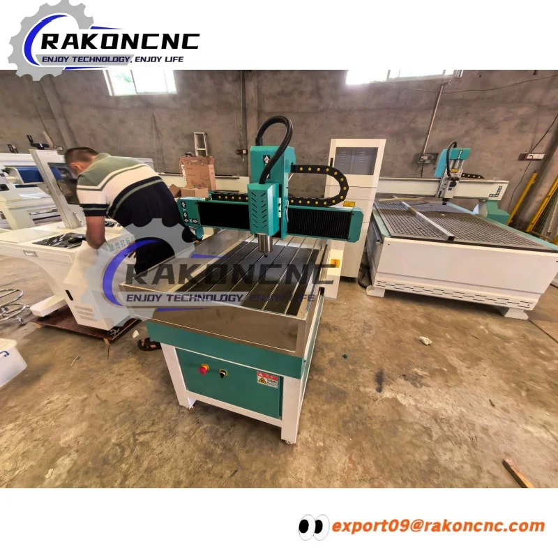 Mini Router CNC 6090 con Husillo de 1500w y Tanque de Agua, Pequeña Fresadora CNC para Madera, Acrílico, Metal y Aluminio 6012