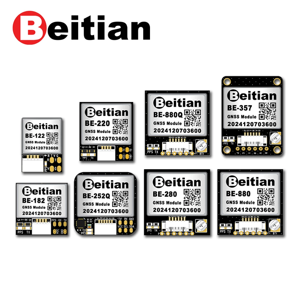 Beitian BE Series GNSS Module M10 Triple-Mode GPS BDS QMC5883L Compass UAV Flight Control BE-280 BE-122-182 252-220-357-BE-882