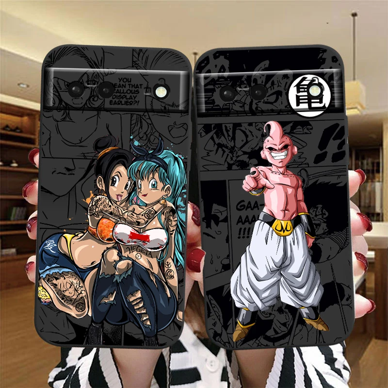 Art D-Dragon Ball Vegeta Goku For Google Pixel 9 8 7A 7 6A 6 5A 5 4 4A XL 5G Black Silicon Shockproof Shell TPU Phone Case