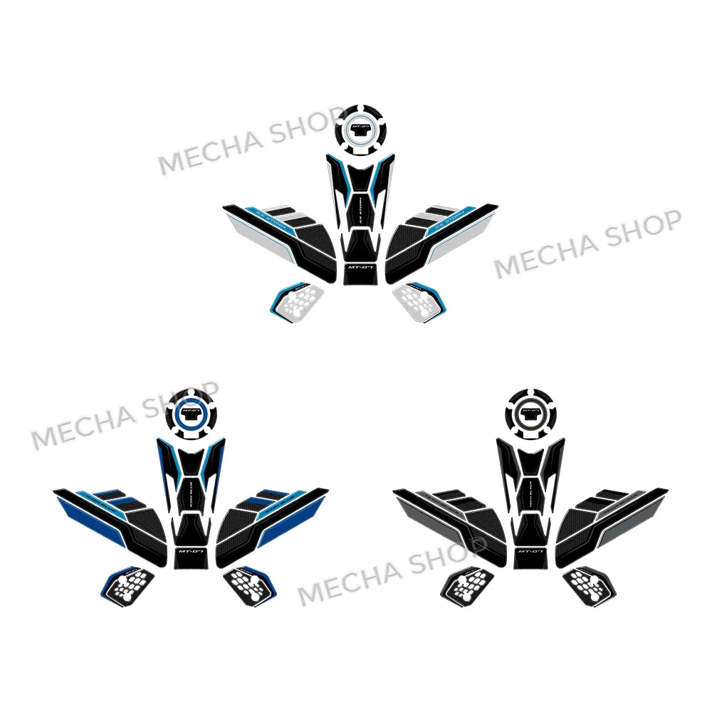 For MT-07 MT07 2025 Heel Protector Sticker Kit Motorcycle Accessories 3D Resin Decal