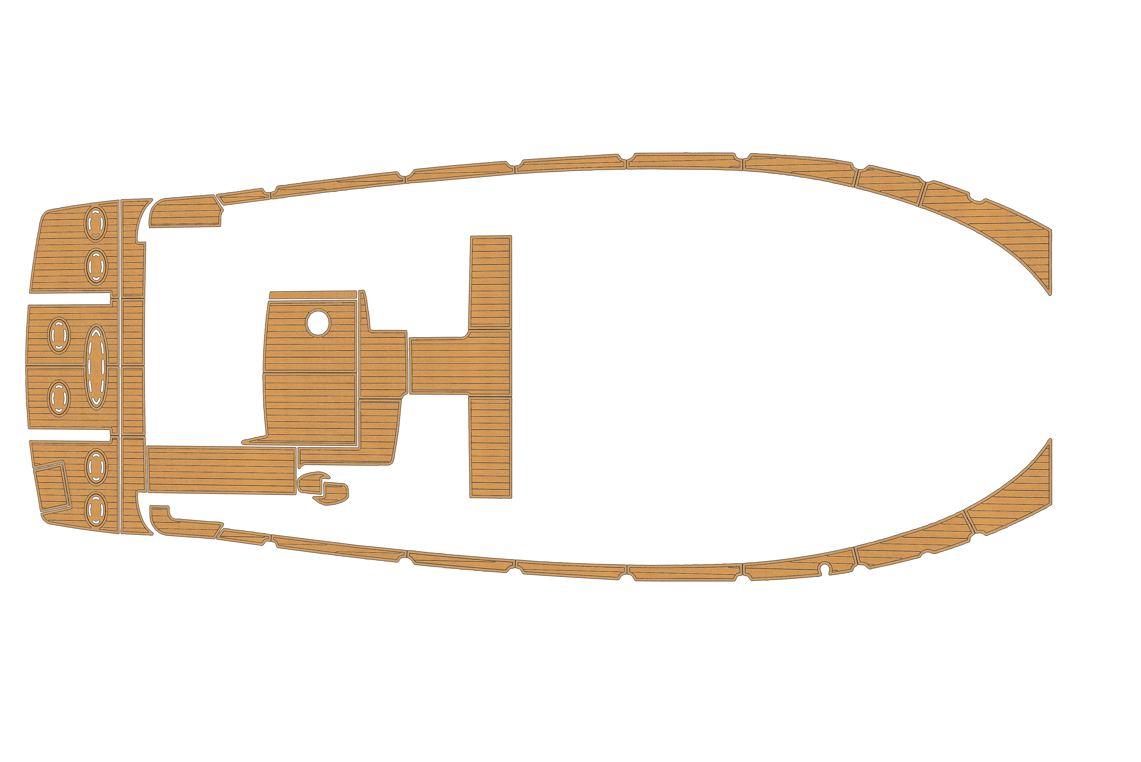 Eva foam Fuax teak seadek marine floor For 2010-2012 searay 450 sundancer Cockpit Swim platform 1/4