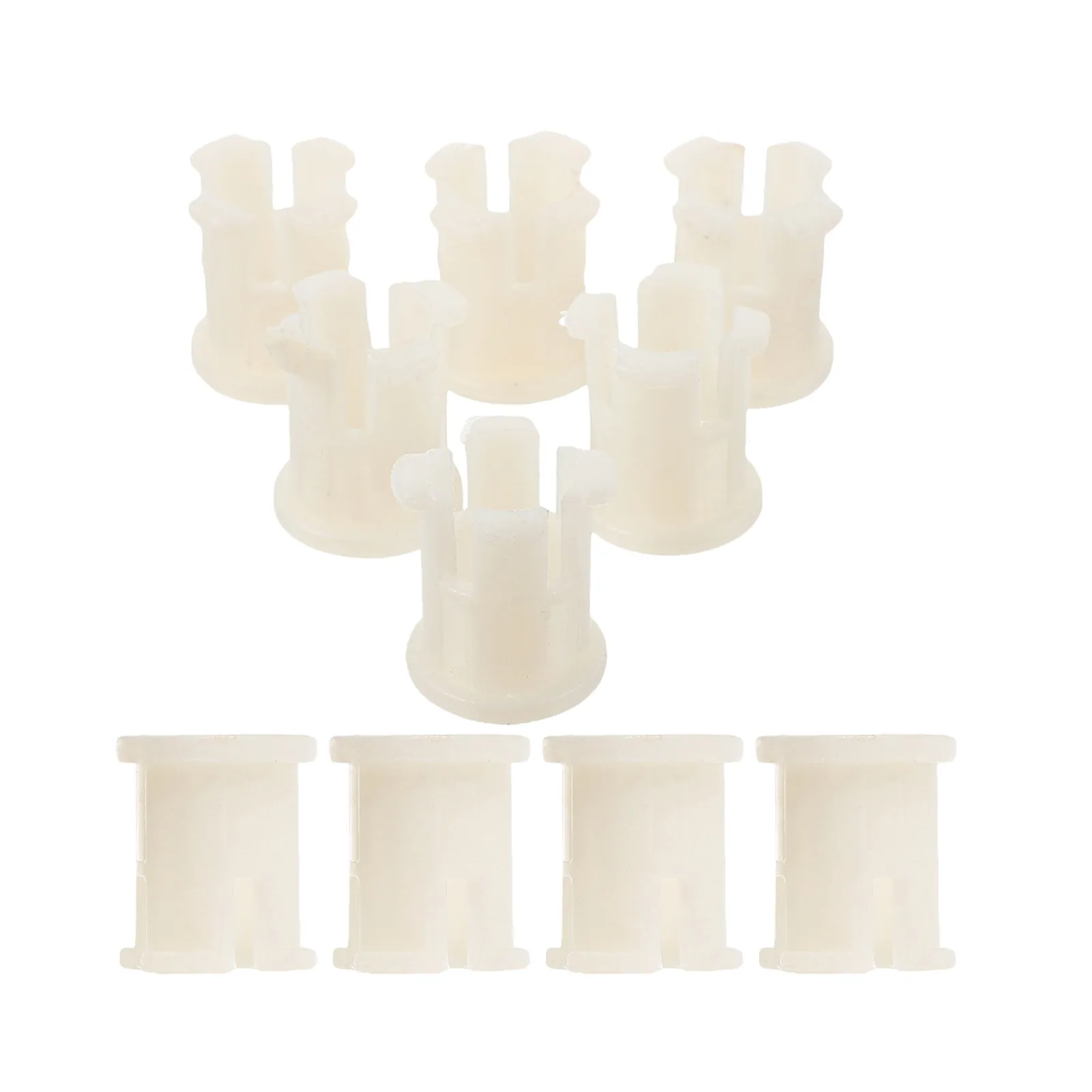 10Pcs Sturdy Plastic Wheel Socket Inserts Fine Workmanship Caster Stem Sleeve for Furniture Leg Mounting Swivel Caster Fix