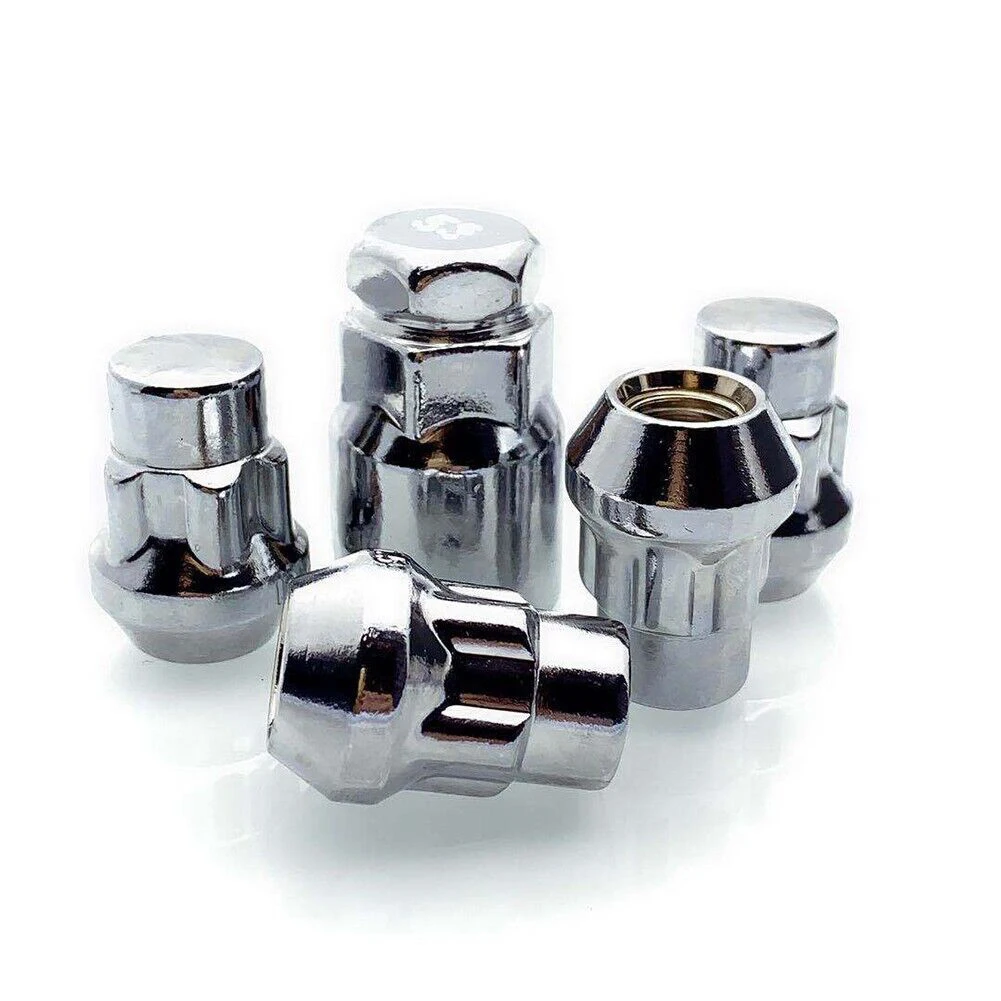 Enhance the Appearance of Your Car with 4 x 1 5 Locking Wheel Nuts and Tapered Key for FORD SMAX For Mondeo Silver