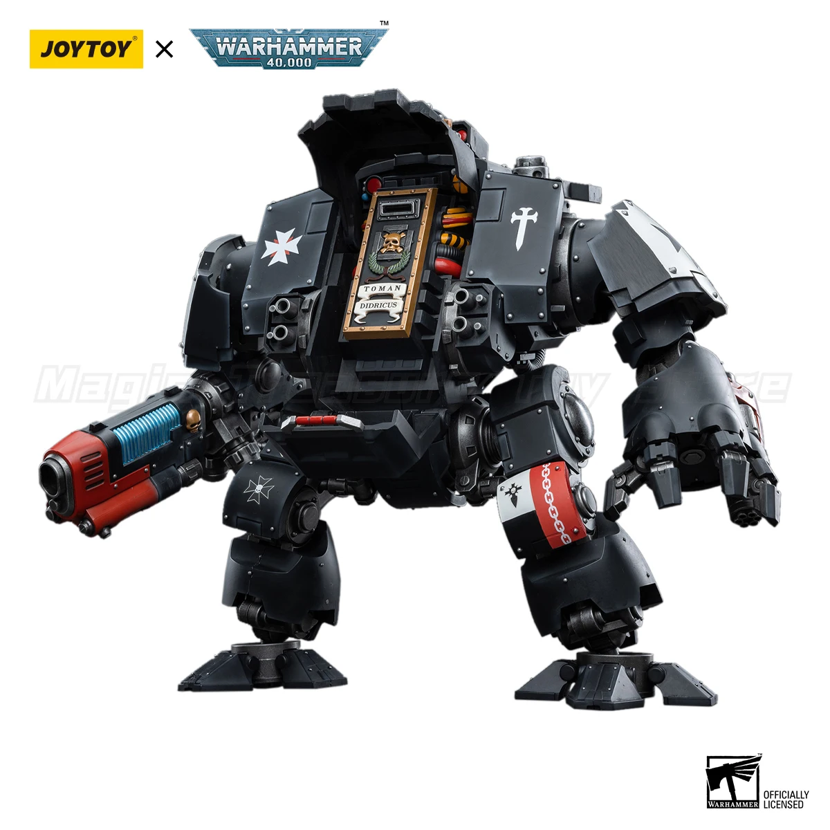 

【Доставка в течение 24 часов】Фигурка JOYTOY Warhammer 40K Black Templars Redemptor Dreadnought 1/18