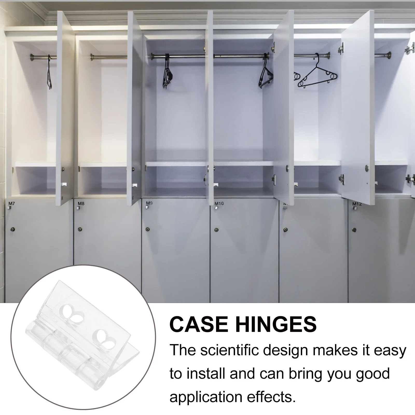 

10pcs Transparent For Jewelry Box Acrylic Mini Hinges Lightweight Durable Replacement Hardware Connector Case Hinges