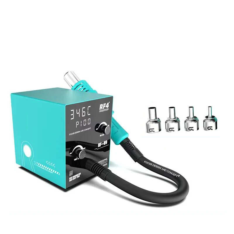 220V RF4 H9 RF-H9 Hot Air Gun Soldering Station BGA Rework Station with Hang-up Function for Mobile Phone PCB Chips Repair Tool