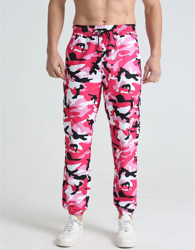 

Spring Autumn sport Camouflage Joggers Pants Men Cargo Pants Multi-pocket sweatpants Men outdoors Quick Dry Casual Male Trousers