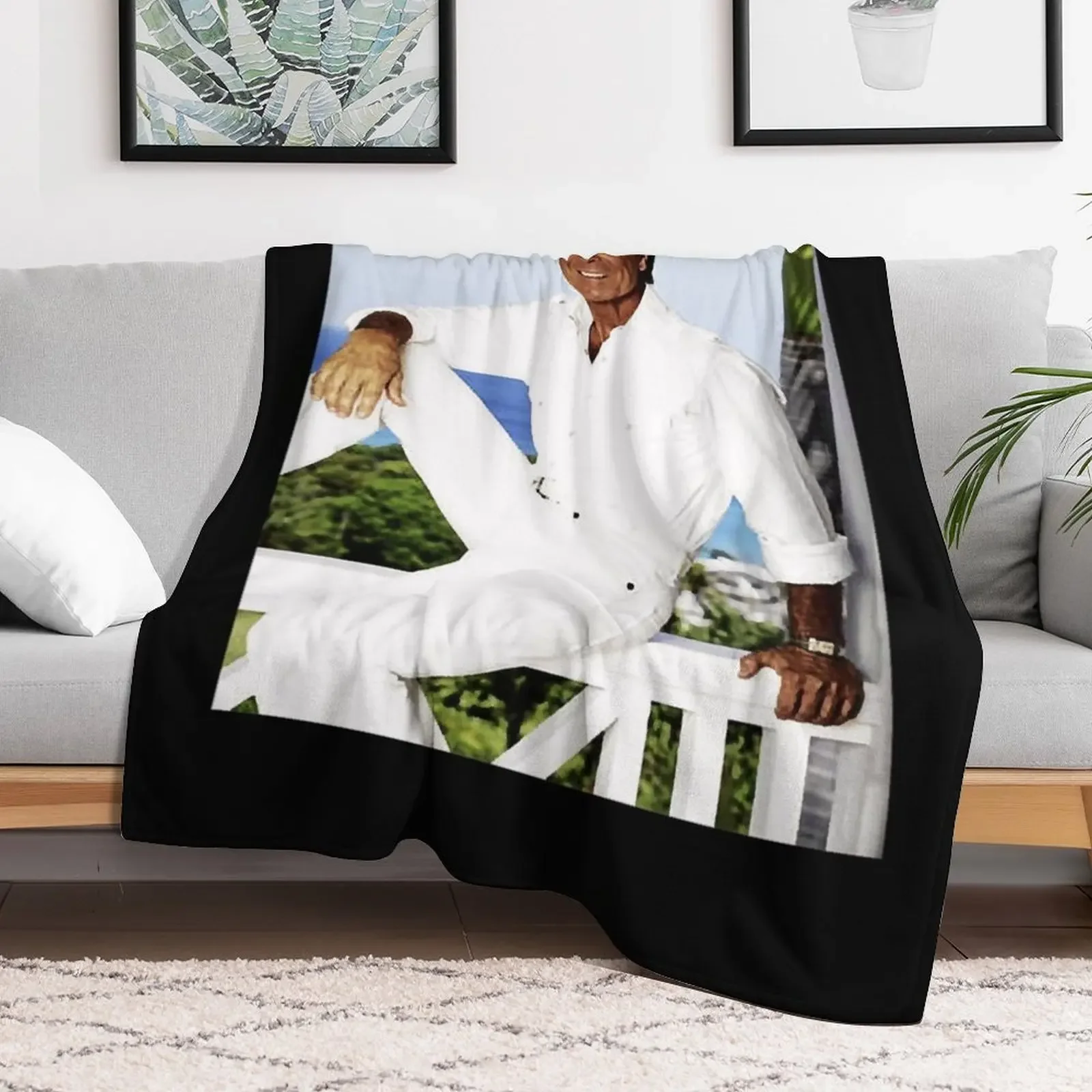 best ofEnglish singer Cliff RichardEssential T-Shirt Throw Blanket Travel Size Cozy Blanket for Plane Train