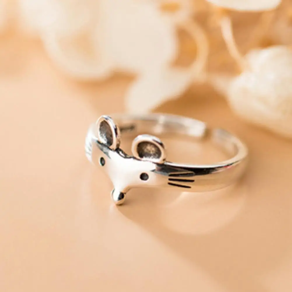 Women Ring Rat Vintage Jewelry Opening Adjustable Finger Ring for Party Banquet Prom