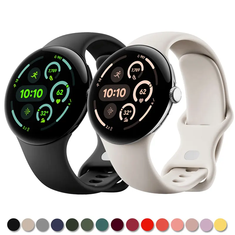 Sport Silicone Strap For Google Pixel Watch 3 band 45mm Smartwatch Accessories wrist Bracelet Correa Belt Pixel Watch 3 45 mm