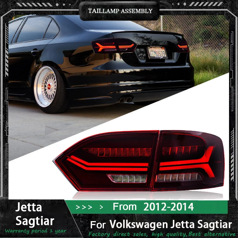 

Автомобильный светодиодный задний фонарь для Volkswagen VW Jetta MK6 2012 2013 2014, задний ходовой фонарь, тормозной сигнал заднего хода, автомобильные аксессуары