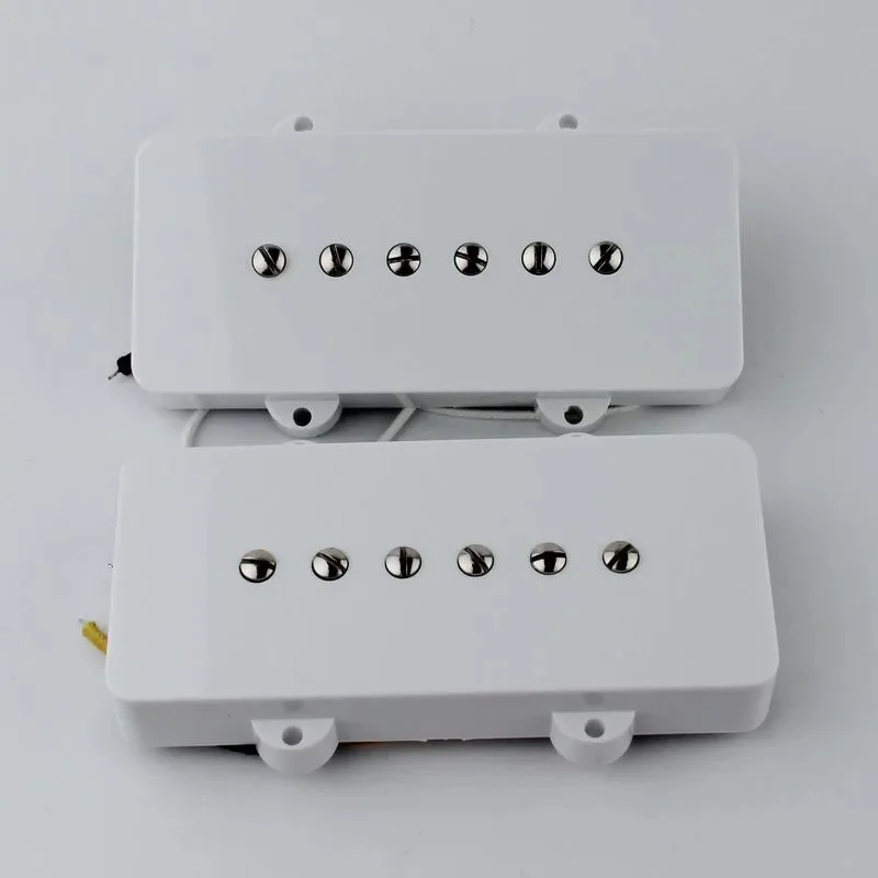 

1 Set Alnico Canary Yellow White Black Guitar Pickup for Jazz JM Guitar