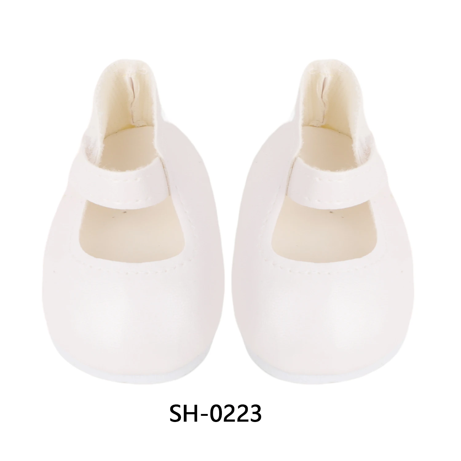 55 ซม.Reborn ตุ๊กตาสาว PU หนังตุ๊กตารองเท้าสีขาวน่ารักรองเท้าสําหรับ 223 นิ้ว Baby New Born ตุ๊กตาสาวหมีผ้าฝ้ายของเล่นของขวัญ