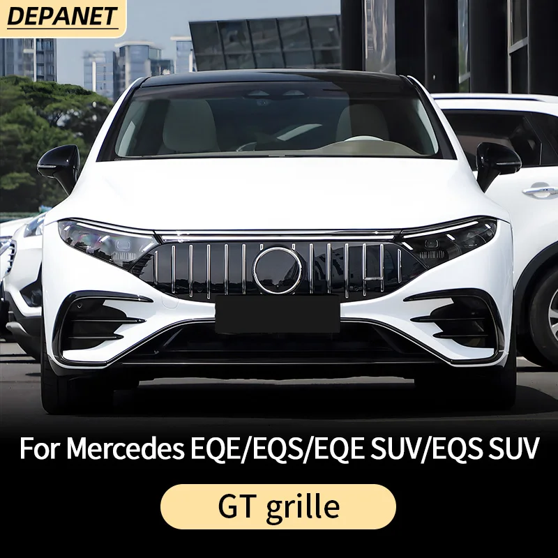 Grill Mesh Grille for Mercedes EQE w295 w294 SUV EQS W297 w296 SUV 2022 2023 2024 350 450 580+ exterior accessories