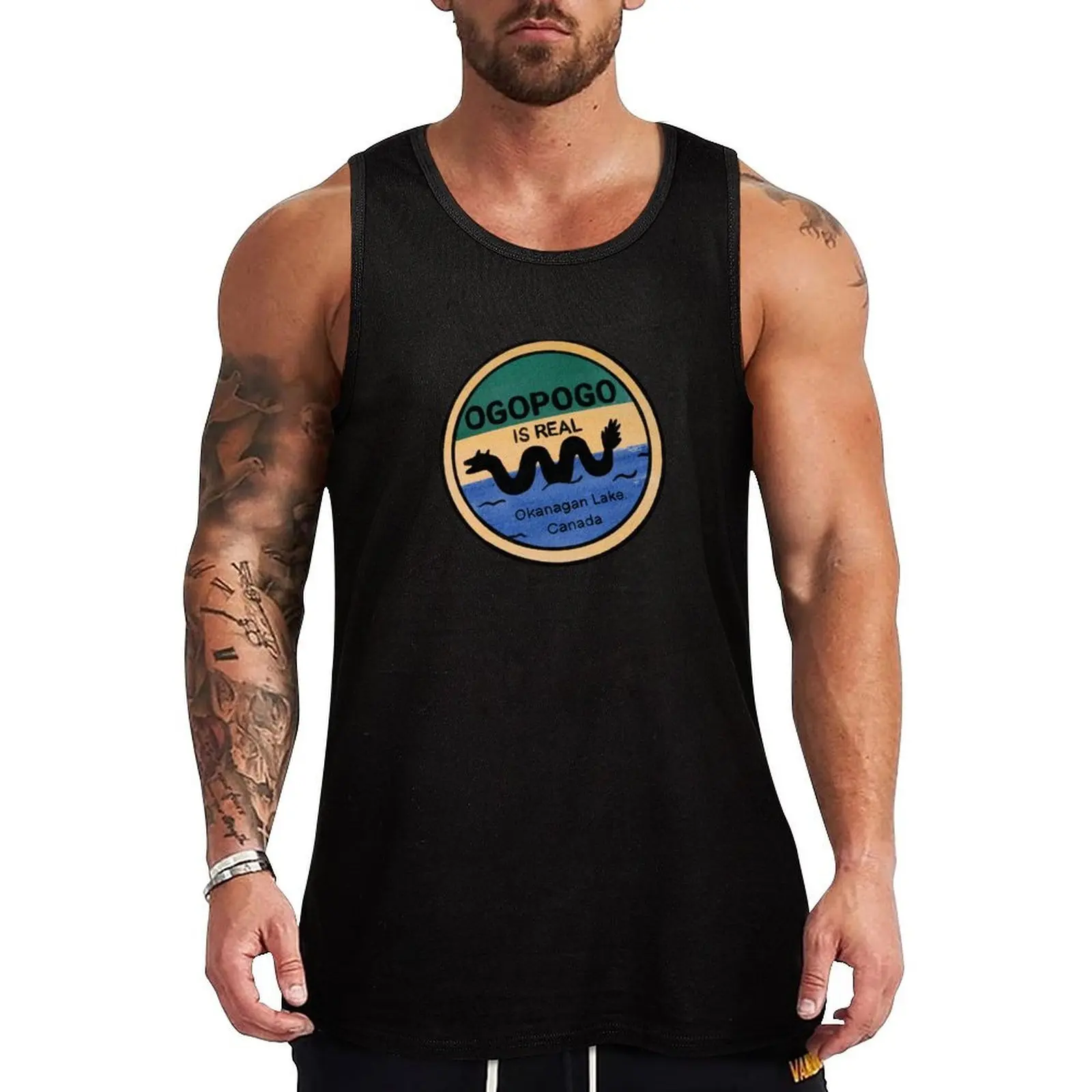 Ogopogo is real Tank Top Breathable Tank Top Moisture Wicking Sleeveless Shirt