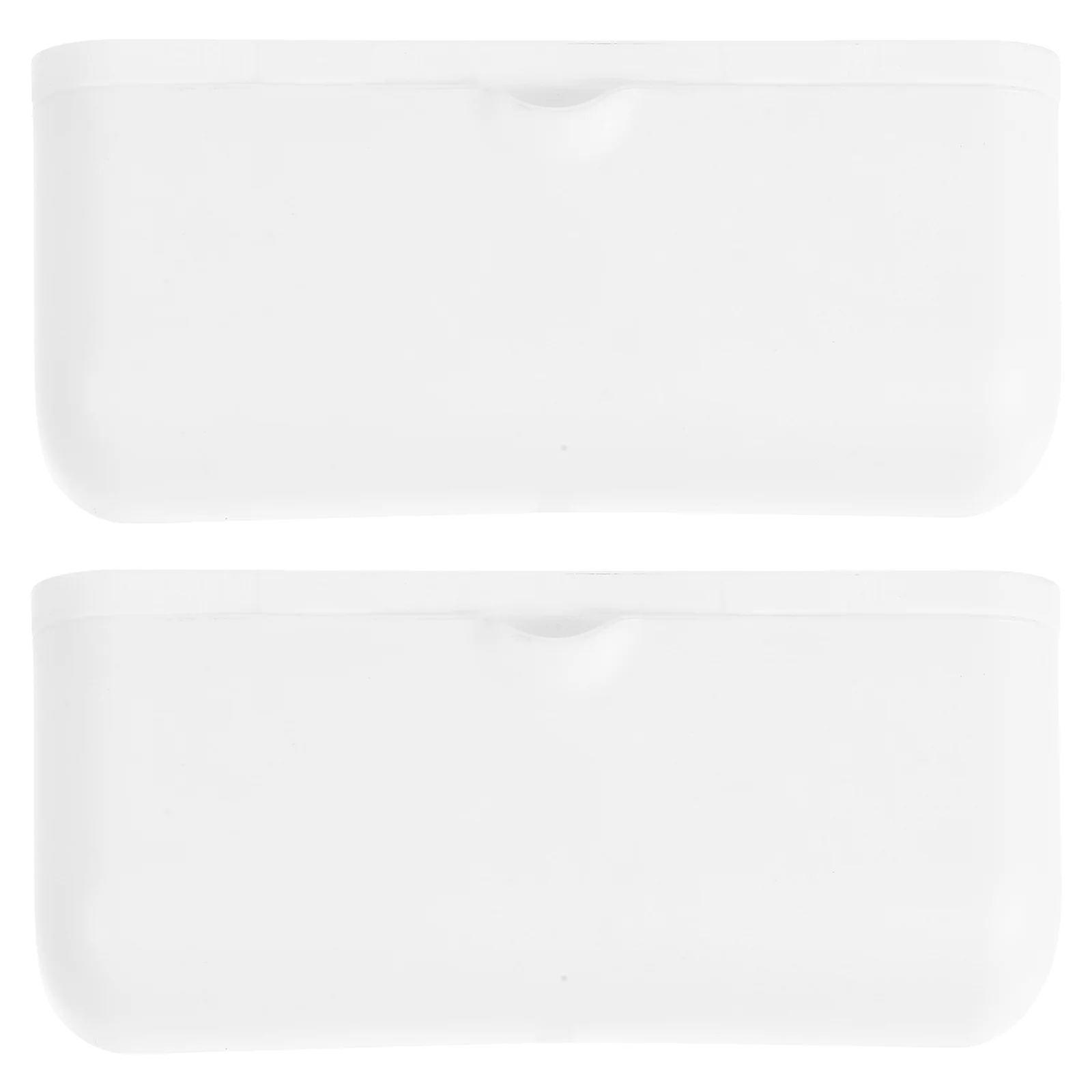 2 Pcs PP Material Storage Box Trash Bag Container Dispenser Extractive Adhesive Case Holder