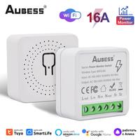 Tuya 16A Wifi Smart Life Switch Two-way Control Mini DIY Switch Smart Home Automation Via Yandex Alice Alexa Google Assistant