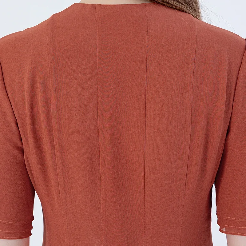 Voa seda três camadas georgette cravejado oco tridimensional fita vestido longo elegante maxi vestidos para mulher ae2220