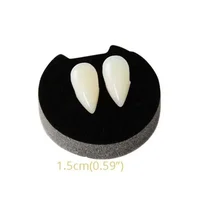 1-4Pcs Halloween Vampire Dentures Prop Halloween party Costume DIY Cosplay Props Decoration False Teeth With Dental Gum 3