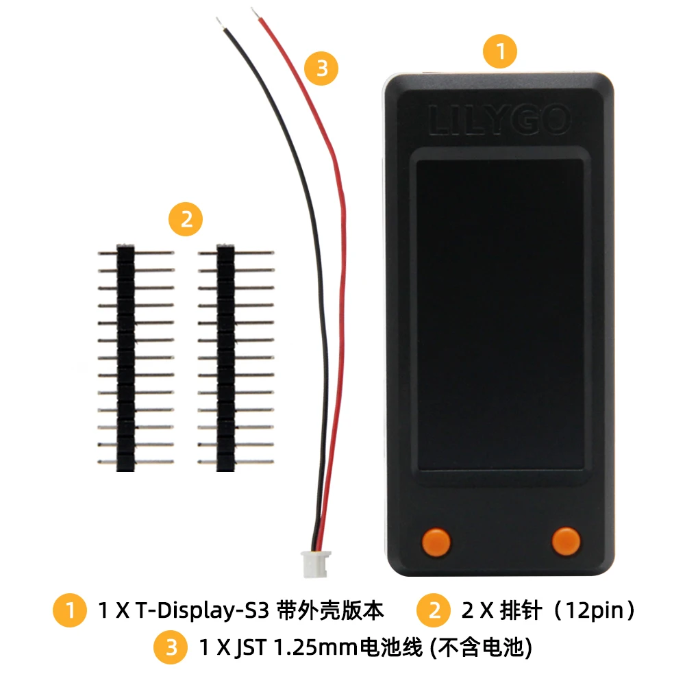 LILYGO T-Display-S3 1,9-calowy wyświetlacz LCD z modułem bezprzewodowym WiFi i Bluetooth 5.0 — zdjęcie produktu 4